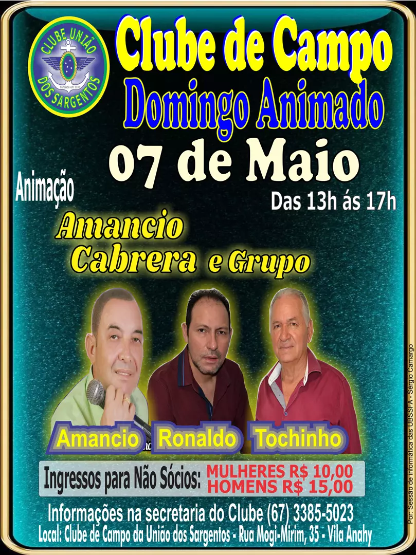 Domingo Animado no Clube de Campo 07/05/2023